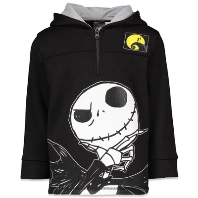 Disney Nightmare Before Christmas Jack Skellington Oogie Boogie Sally Fleece Quarter Zip Hoodie Toddler 4 Disney Nightmare Before Christmas Jack Skellington Oogie Boogie Sally Fleece Quarter Zip Hoodie Toddler - Image 2