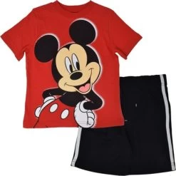 Disney Mickey Mouse Donald Duck Goofy Pluto Graphic T-Shirt And Mesh Shorts Outfit Set Infant To Little Kid -Family Style Shop GUEST f858e822 7f6e 4485 8cc9 46169b60892f