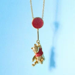Disney Classics Winnie The Pooh Gold Plated Swinging Balloon Necklace, 18" -Family Style Shop GUEST f8faa6f8 d75e 48aa 9fe1 0e94e9d23b36