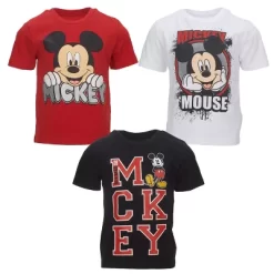 Disney Mickey Mouse Toddler Boys 3 Pack Graphic T-Shirt White/ Red/ Black -Family Style Shop GUEST fab80370 1997 4164 b4f7 d87c823b1c0b