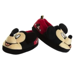Disney Mickey Mouse Slippers - Kids Cozy Plush Fuzzy Lightweight Warm Comfort Soft House Shoes - Mickey 3D (size 5-12 Toddler - Little Kid) -Family Style Shop GUEST fb6aeb05 7e23 4abb af2b 28b144b693cc