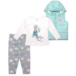 Disney Girl's 3-Pack Frozen Snow Queen Long Sleeve Graphic Tee, Snowflake Patterned Leggings And Quilted Hoodie Vest For Toddler 9 Disney Girl's 3-Pack Frozen Snow Queen Long Sleeve Graphic Tee, Snowflake Patterned Leggings And Quilted Hoodie Vest For Toddler -Family Style Shop GUEST fc47d047 af1b 4fba b8f3 936fd64b2306