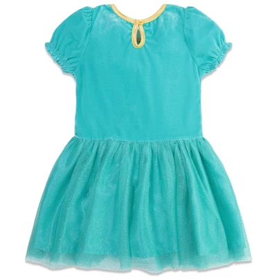 Disney Princess Jasmine Girls Cosplay Costume Dress Tights And Headband 3 Piece Set Toddler 5 Disney Princess Jasmine Girls Cosplay Costume Dress Tights And Headband 3 Piece Set Toddler - Image 3